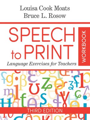 cover image of Speech to Print Workbook